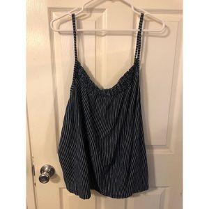 Universal Thread Blue & White Stripe Top